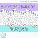 Solving Multi-Step Equations Maze