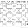 Solving Multi-Step Equations Maze - Image 2