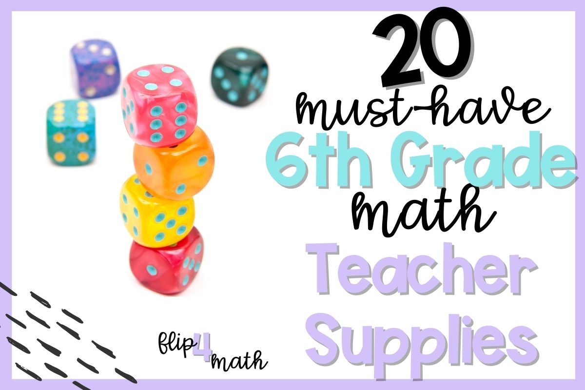 20 Must Have Math Teacher Supplies - Maneuvering the Middle