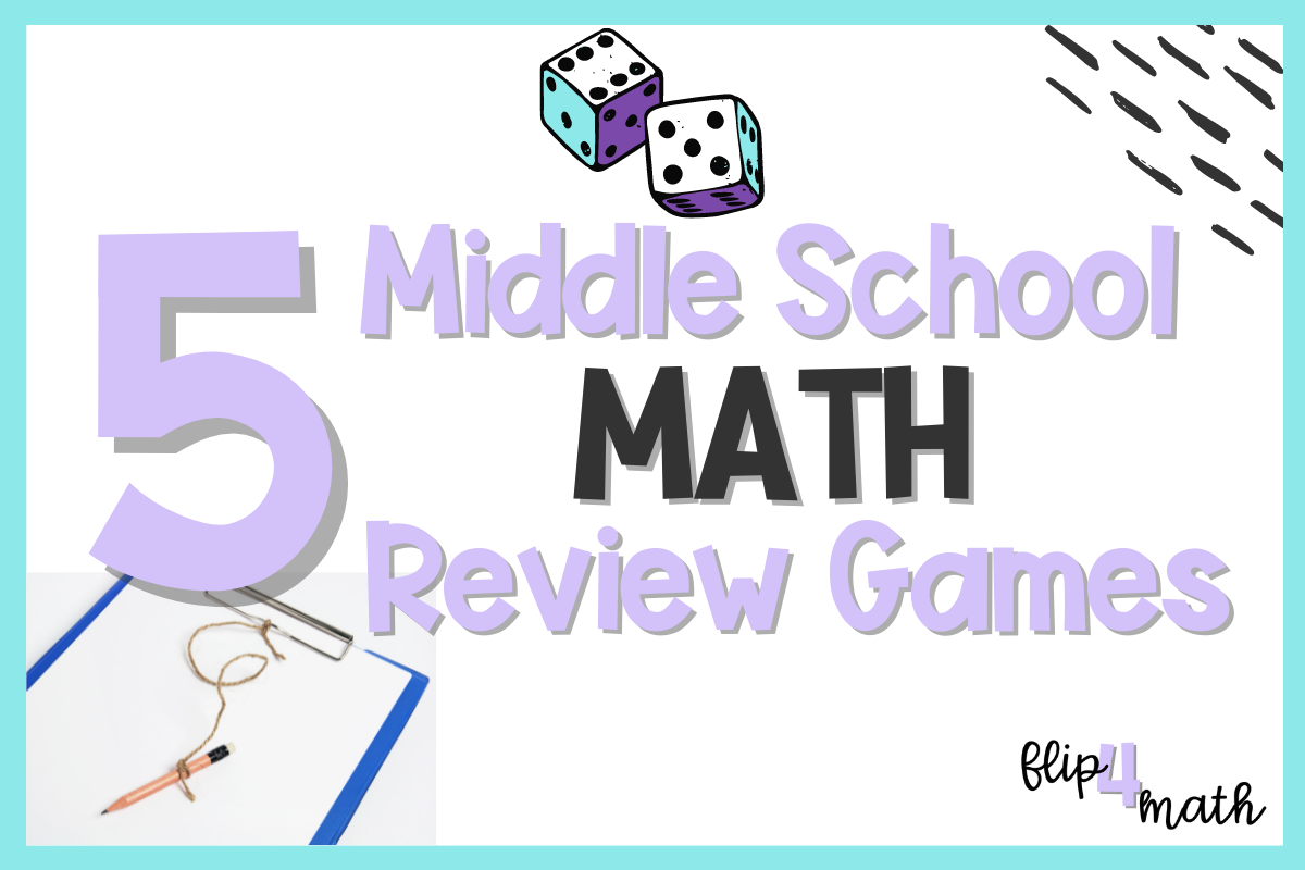 5 Middle School Math Review Games