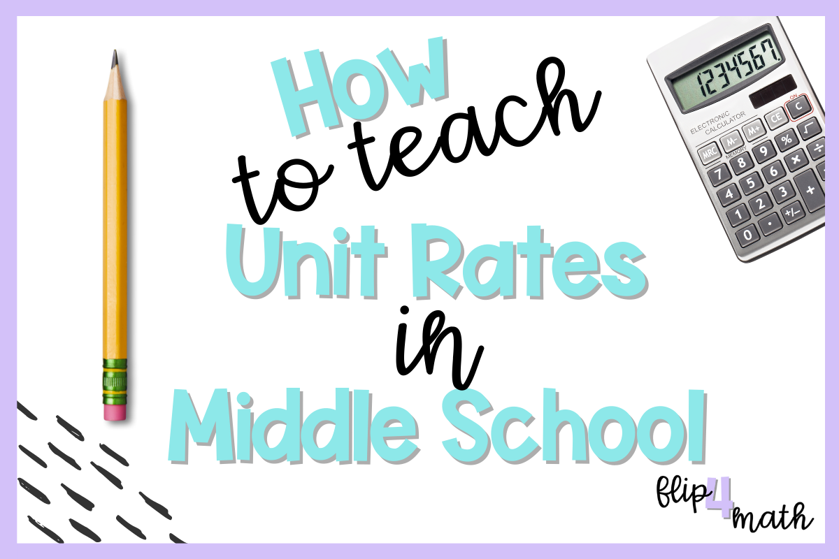 How to Teach Unit Rates in Middle School