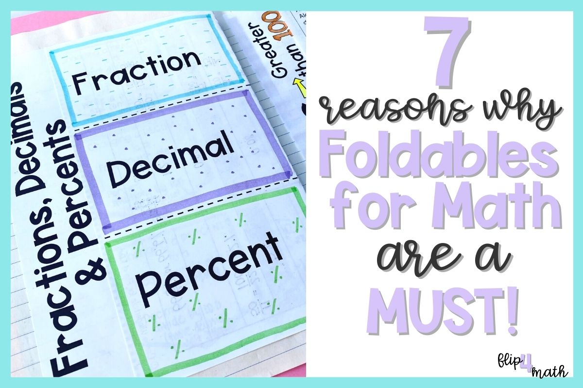 7 Reasons why Foldables for Math are a Must