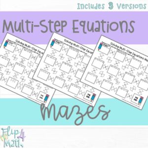 Solving Multi-Step Equations Maze