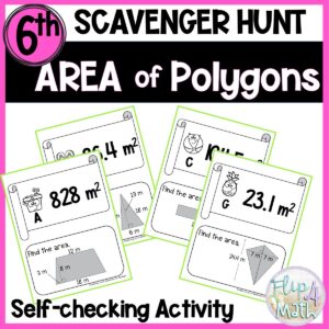 Area of Polygons Scavenger Hunt